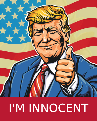 I'M INNOCENT 4"x5" bumper sticker